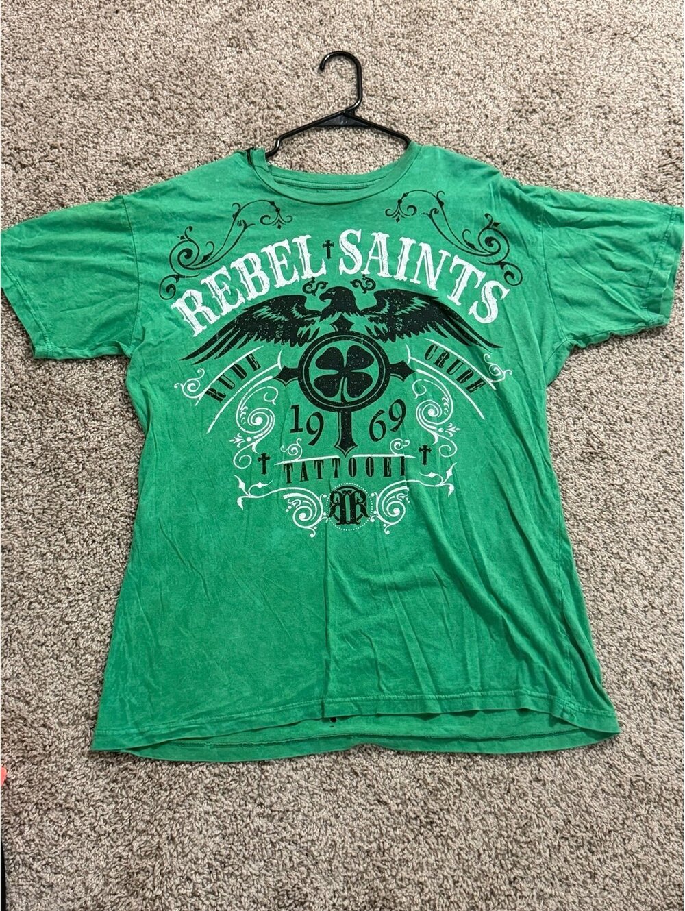 REBEL SAINTS CRUDE TATTOO 1969 T-Shirt